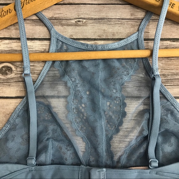(Sold) Victoria Secret Blue Halter Bralette, XS - Picture 4 of 6